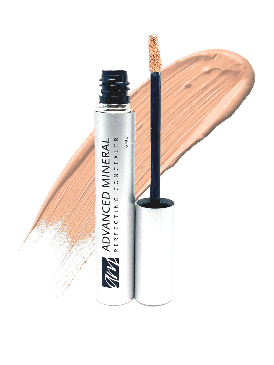 An advanced mineral makeup product called, 'perfecting concealer' in the color of 'beige cream'. #colour_beige-cream