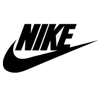 A black nike swoosh logo without a background.
