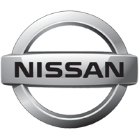 A silver nissan logo with the background removed.